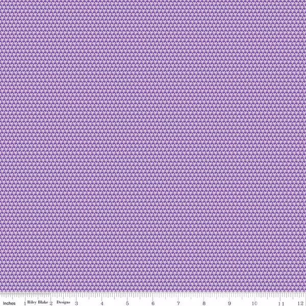 Riley Blake Plum Petals C15646 LILAC Houndstooth By The Yard