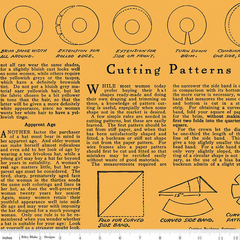 Riley Blake Costume Maker's Act II C16013 Orange Hat How to Text By The Yard