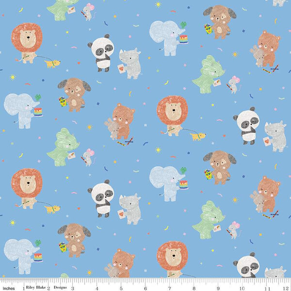 Riley Blake New Box Of Crayons C16510 Sky Main Print By The Yard