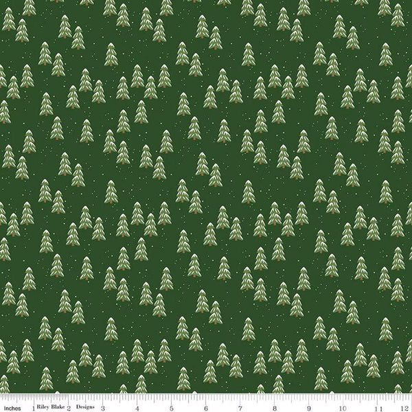 Riley Blake More Christmas Wishes 16556 Forest Pines By The Yard