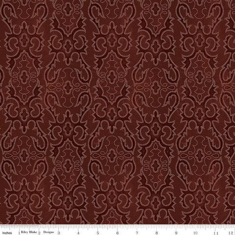 Riley Blake John Wayne American West C16624 Marsala Boot Stitching By The Yard