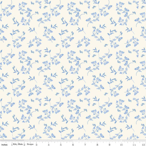 Riley Blake Penelope 16641 Cream Stems By The Yard