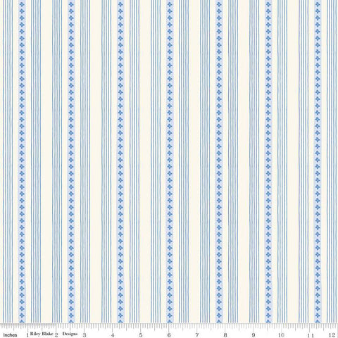 Riley Blake Penelope 16645 Cream Stripes By The Yard