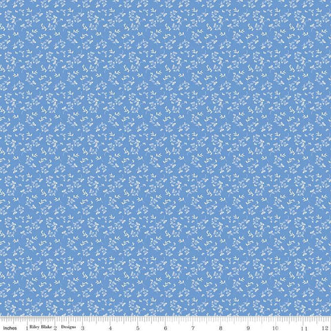 Riley Blake Penelope 16646 Blue Mini Stems By The Yard