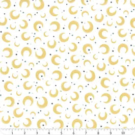 Riley Blake Baby Boy C16762 White Moons By The Yard