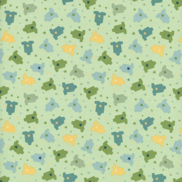 Riley Blake Baby Boy C16764 Green Onesies By The Yard