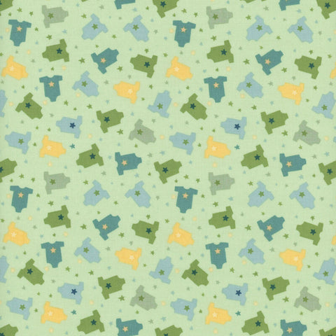 Riley Blake Baby Boy C16764 Green Onesies By The Yard