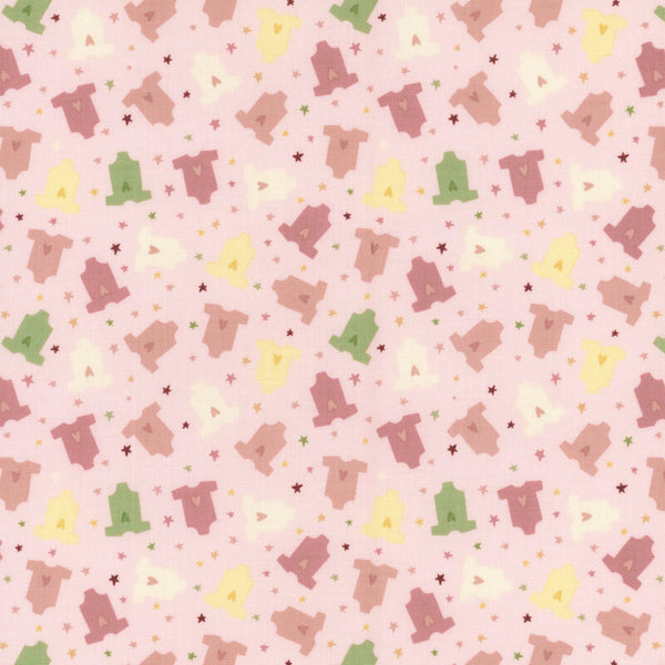 Riley Blake Baby Girl C16774 Pink Onesies By The Yard