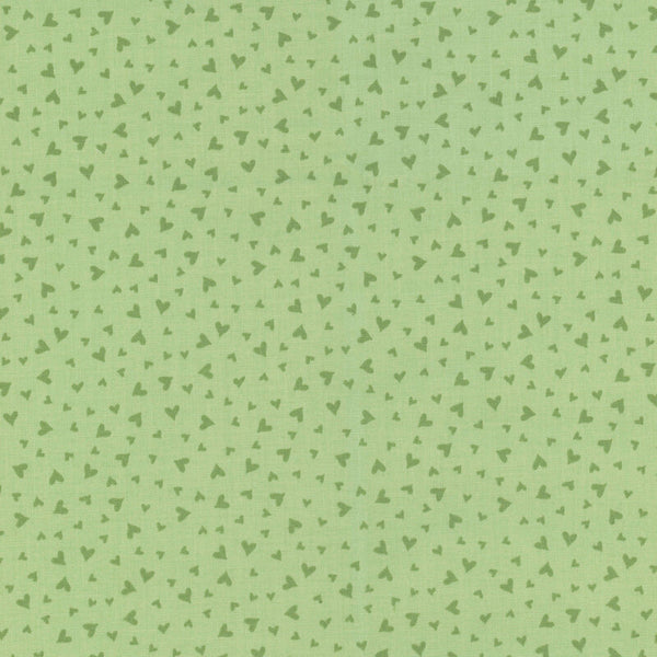 Riley Blake Baby Girl C16776 Green Hearts By The Yard