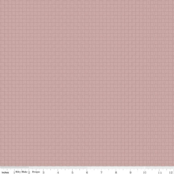 Riley Blake Threads of Grace C16825 Canyon Rose Criss Cross By The Yard