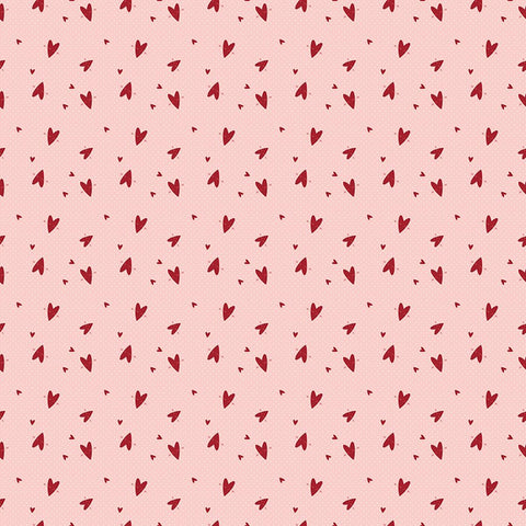 Riley Blake Love You Always C16874 Pink Hearts By The Yard