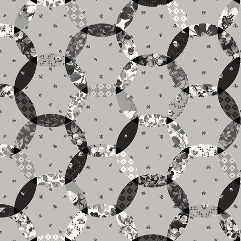 Riley Blake Ink & Ivory C16916 Gray Cheater Print By The Yard