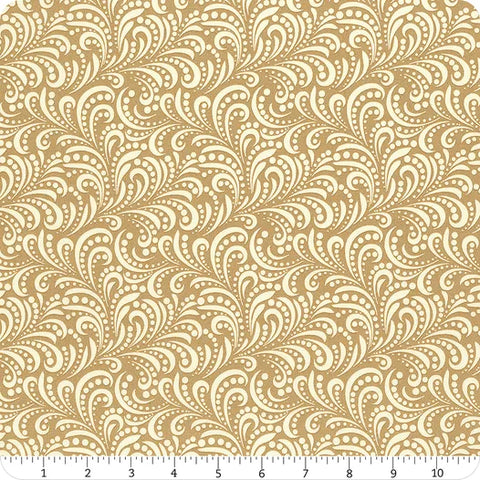 Riley Blake Morning Latte C16928 Camel Swirls 1.25 YARDS