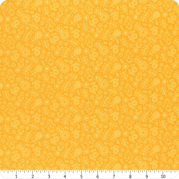 Riley Blake Little Darlin' C16972 Orange Tonal Floral By The Yard