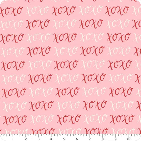 Riley Blake Letters To Cupid C16983 Pink XOXO By The Yard