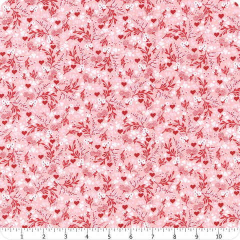 Riley Blake Letters To Cupid C16984 Pink Ditsy Floral By The Yard