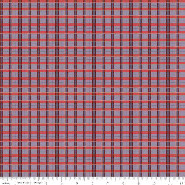 Riley Blake Vera's Garden C16993 Lavender Plaid By The Yard