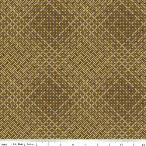 Riley Blake Vera's Garden C16995 Brown Basket Weave By The Yard