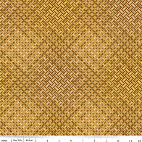 Riley Blake Vera's Garden C16995 Gold Basket Weave By The Yard