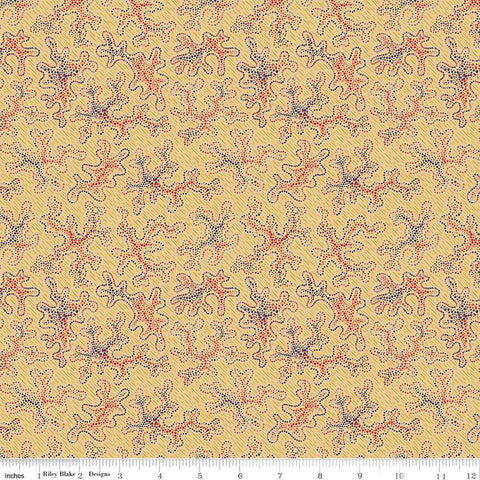 Riley Blake Vera's Garden C16998 Gold Dot Art 1.66 YARDS