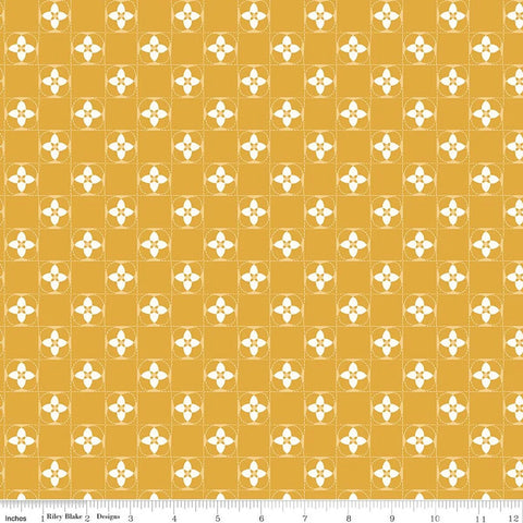Riley Blake Utah C17023 Gold Quilt Squares By The Yard