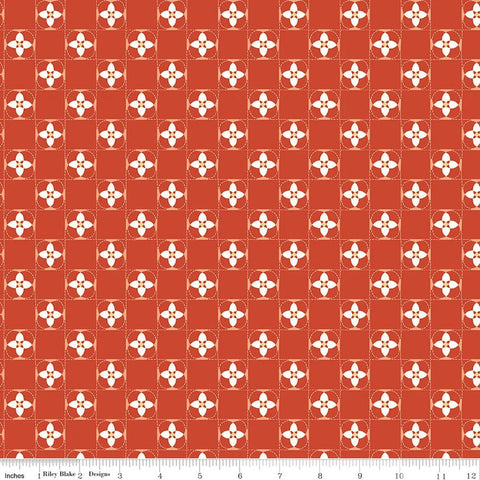 Riley Blake Utah C17023 Orange Quilt Squares By The Yard