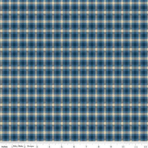 Riley Blake Plaid-Venture Club C17042 Blue Scout By The Yard