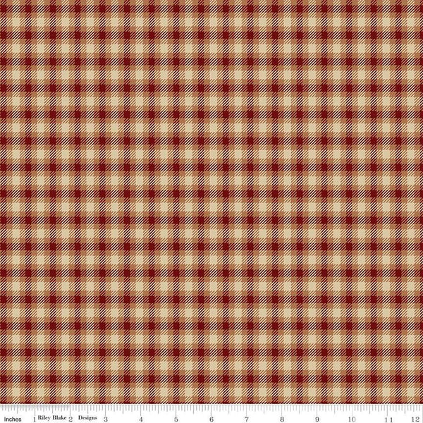 Riley Blake Plaid-Venture Club C17042 Mahogany Scout By The Yard