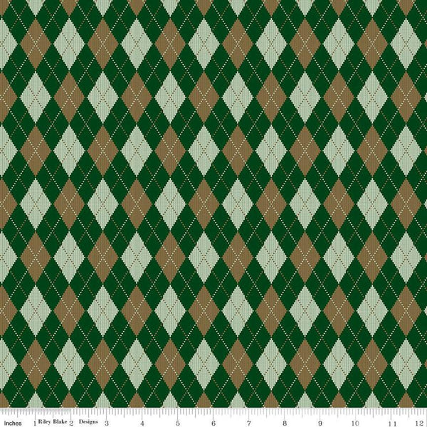Riley Blake Plaid-Venture Club C17043 Forest Archer By The Yard