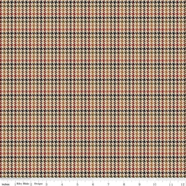 Riley Blake Plaid-Venture Club C17046 Brown Retriever By The Yard