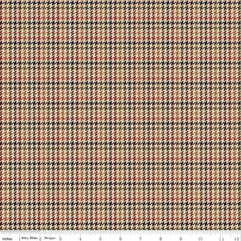 Riley Blake Plaid-Venture Club C17046 Brown Retriever By The Yard