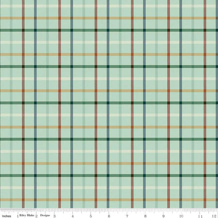 Riley Blake Plaid-Venture Club C17047 Fern Camper 1.125 YARDS