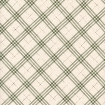 Riley Blake Coffee Time C17133 Cream Plaid By The Yard