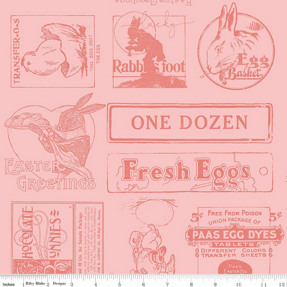 Riley Blake Egg Hunt C17148 Pink Easter Ads By The Yard