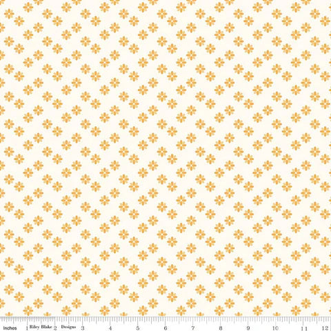 Riley Blake Meadow Moments C17235 Cream Flower Sprinkle By The Yard