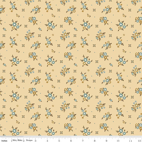 Riley Blake Renew C17281 Yellow Floral By The Yard