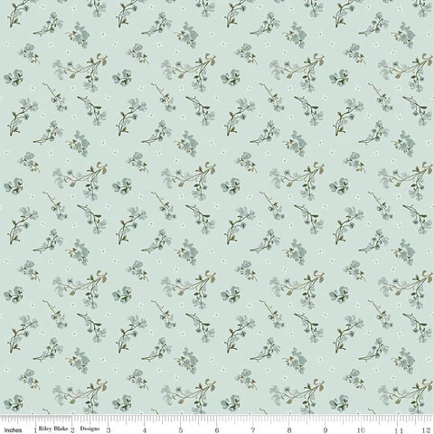 Riley Blake Renew C17283 Bleached Denim Sweet Pea By The Yard
