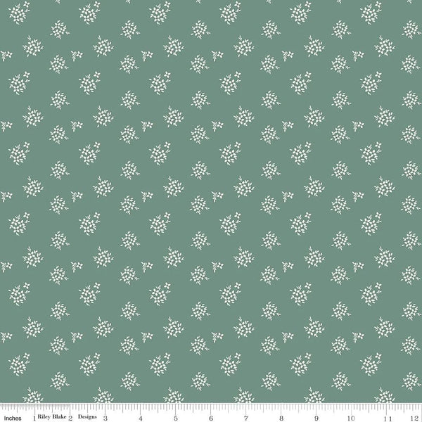 Riley Blake Renew C17287 Aqua Ditsy By The Yard