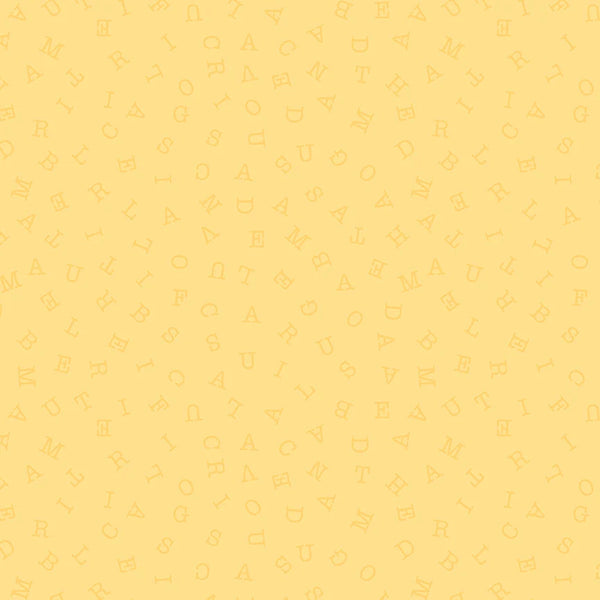 Riley Blake Sew America CD17352 Yellow America Word Search By The Yard
