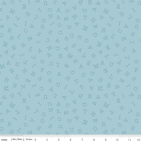 Riley Blake Sew America CD17352 Blue America Word Search By The Yard