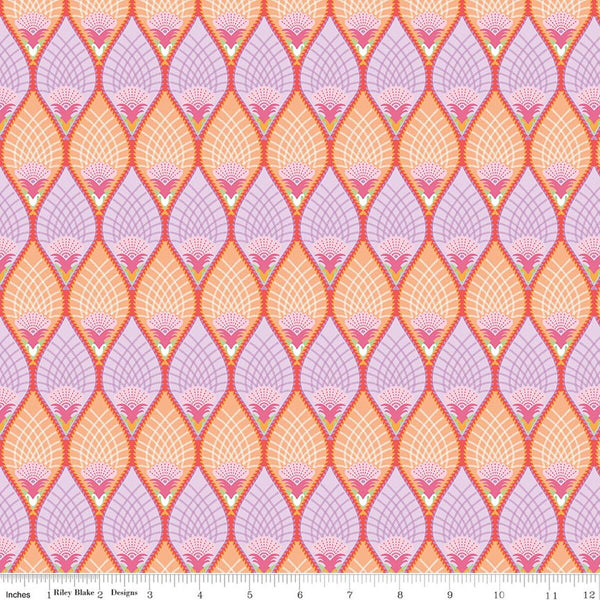 Riley Blake Flourish C17454 Lilac Pineapple By The Yard