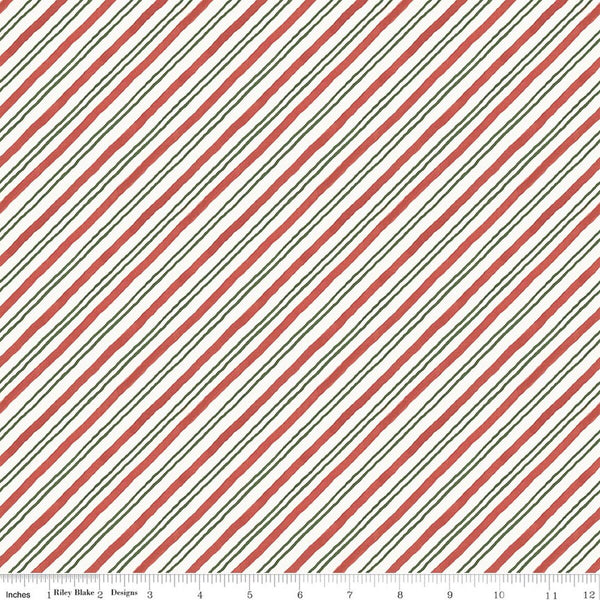 Riley Blake Holiday Spirit CD17465 Multi Stripes By The Yard