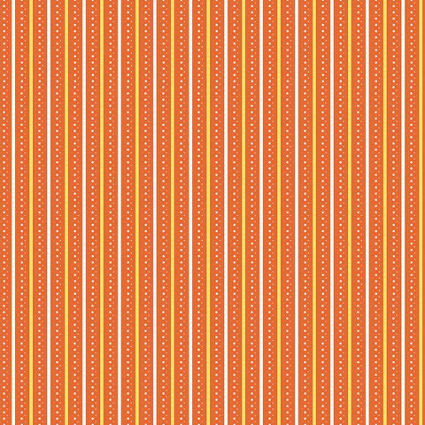 Riley Blake Summer's In Town C17535 Orange Stripes By The Yard