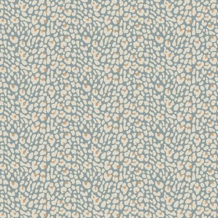 Riley Blake Leo & Savannah C17544 Blue Leopard By The Yard