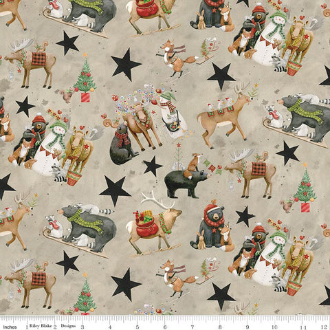 Riley Blake Northern Christmas C17830 Neutral Main By The Yard