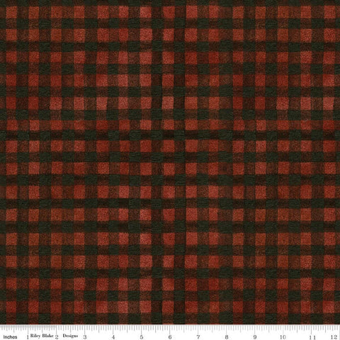 Riley Blake Northern Christmas C17835 Red Buffalo Check By The Yard