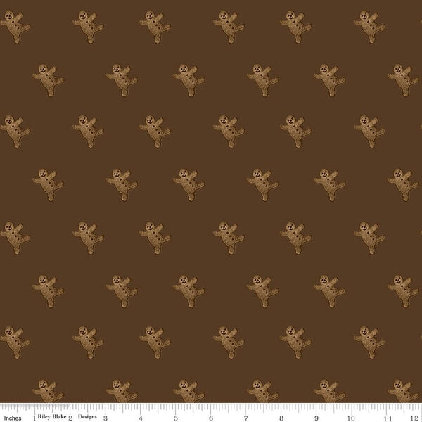 Riley Blake Gingerbread C17855 Brown Gingerbread Toss By The Yard