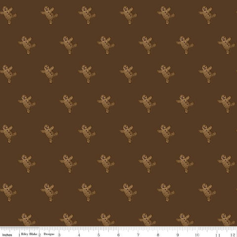 Riley Blake Gingerbread C17855 Brown Gingerbread Toss By The Yard