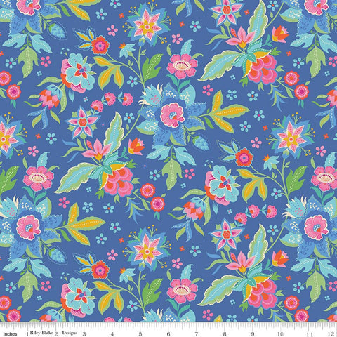 Riley Blake Kipling Gardens C17880 Blueberry Main By The Yard