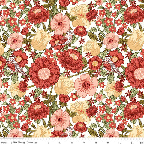 Riley Blake Tangled Garden C18020 Cream Main By The Yard